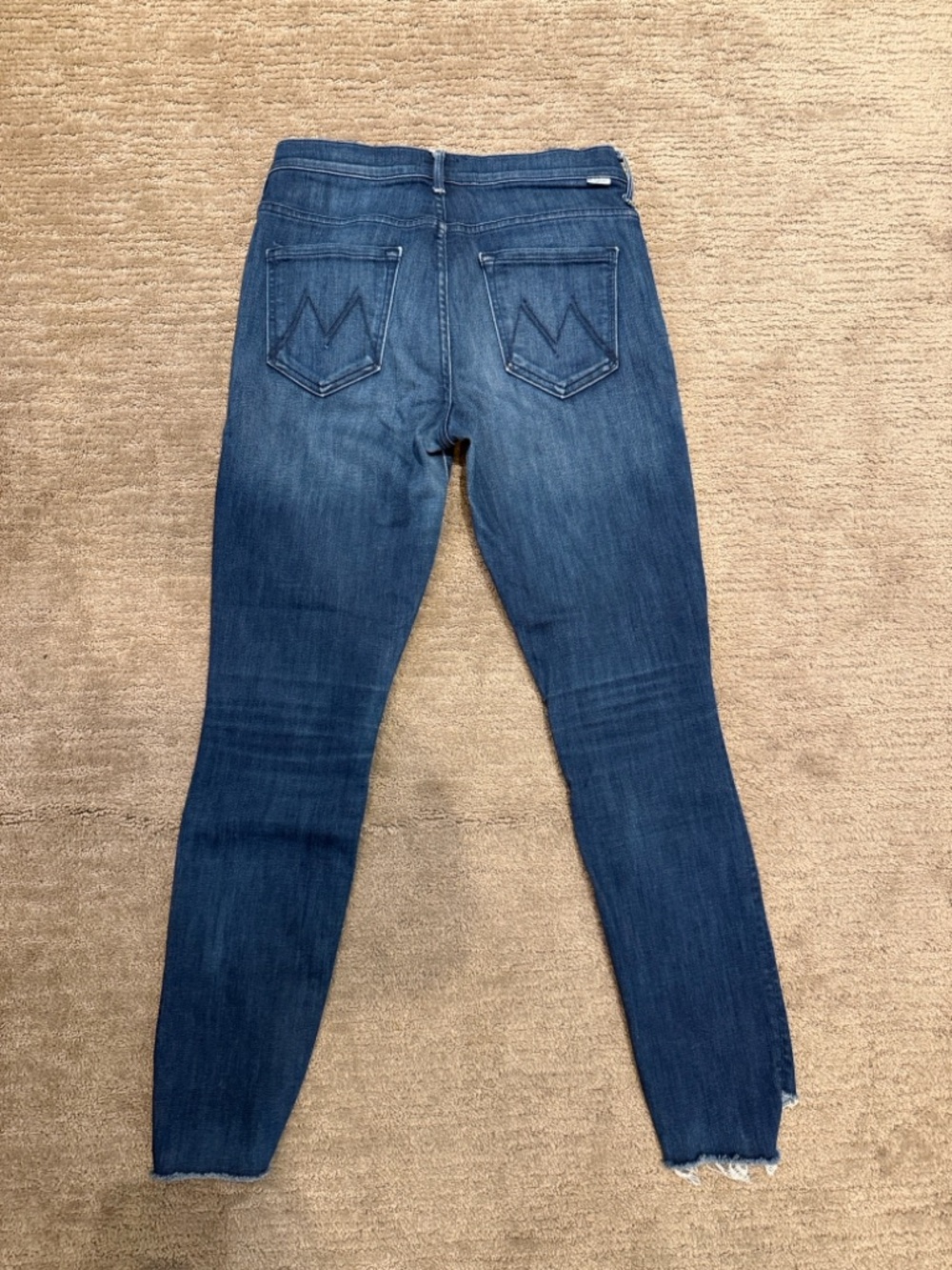 MOTHER The Stunner Zip Ankle Step Fray Jeans Size 28 - Picture 8 of 11